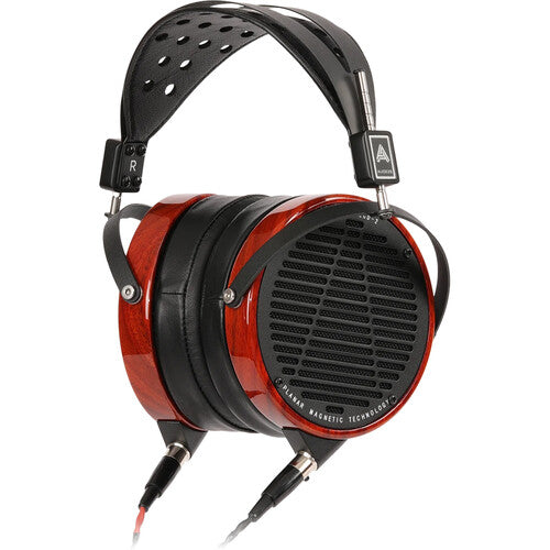 Audeze LCD-2 Open Back Headphones - Padauk rings, Leather Free