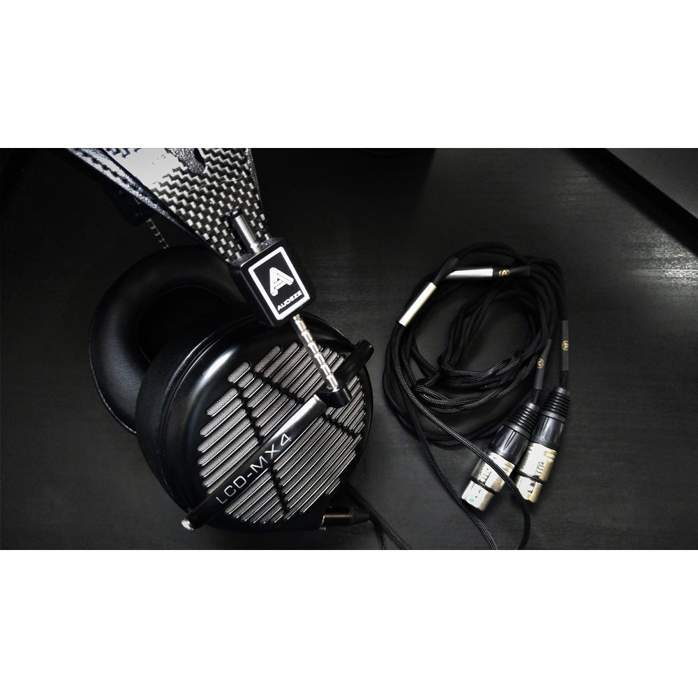 Audeze LCD-MX4 Open Back Planar Magnetic Headphones - Black Leather