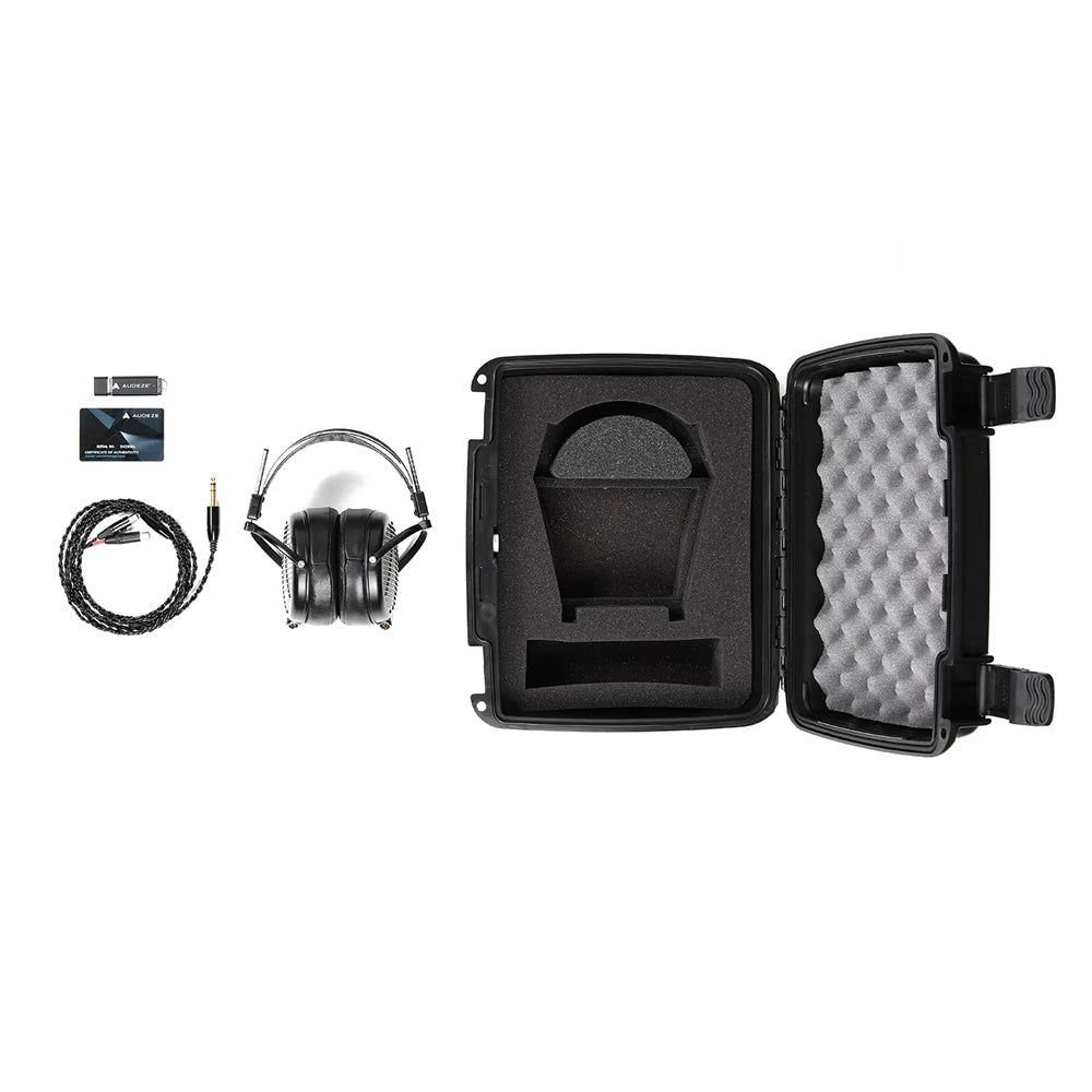 Audeze LCD-MX4 Open Back Planar Magnetic Headphones - Black Leather